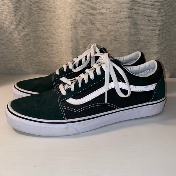 Vans Other - Vans, EUC Mens Old Skool hunter green canvas skateboard shoes. Size 12